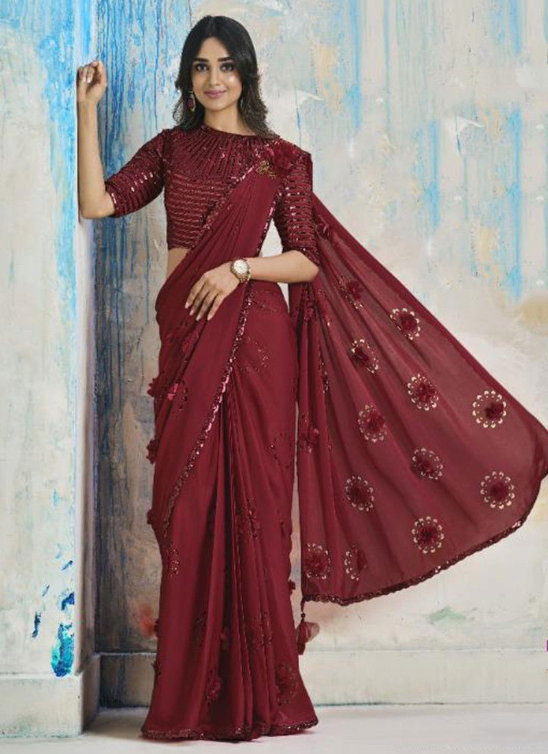 Taranaah Crepe Silk Party Wear Wholesale Saree Collection 